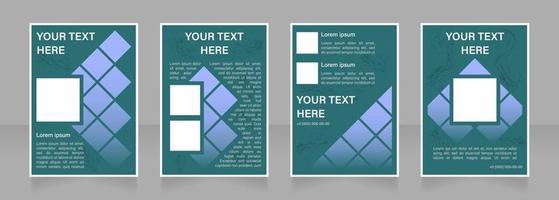 Planning business activities blank brochure layout design vector