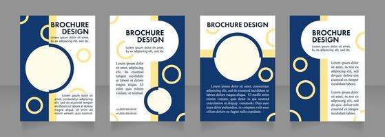 Spa business promotion blank brochure layout design vector