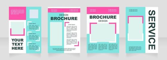 Management service blank brochure layout design vector