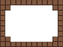 Milk chocolate bar flat background vector