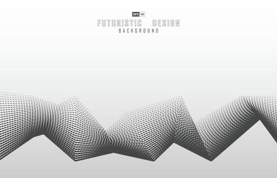 Abstract dash line pattern design of tech design template. Perspective design for copy space of text background. illustration vector