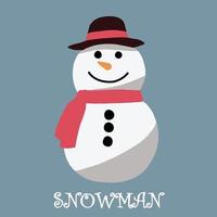 doodle freehand sketch drawing of a snowman. vector