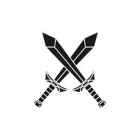 medieval sword icon vector