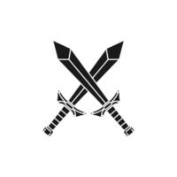 medieval sword icon vector