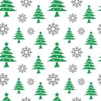 diseño de patrón de árbol de navidad para plantilla de impresión vector