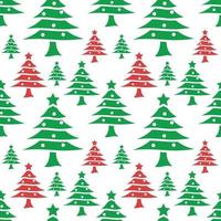 Christmas tree pattern design for print template vector