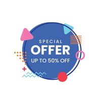 Special offer banner, vector illustration