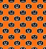 Halloween seamless pattern orange-black background. design for pillow, print, fashion, clothing, fabric, gift wrap. vector. vector