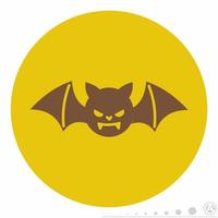 Icon vector graphic of bat