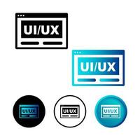 Abstract Website UI UX Icon Illustration vector