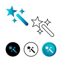 Abstract Magic Tool Icon Illustration vector