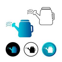 Abstract Watering Can Icon Illustration vector