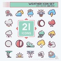 Icon Weather - MBE Syle vector