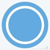 Icon Full Moon - Blue Eyes Style vector