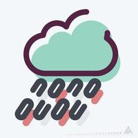 Icon Freezing Rain - MBE Syle vector