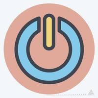 Icon Power - Color Mate Style vector