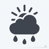Icon Rainy Day - Glyph Style vector