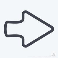 Icon Up Right 2 - Line Style vector