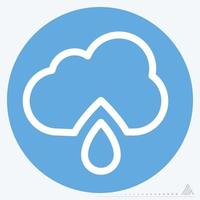 Icon Rain 2 - Blue Eyes Style vector