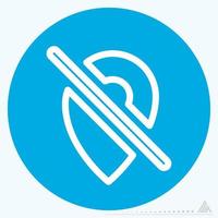 Icon Gps Signal Off - Blue Eyes Style vector