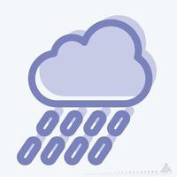 Icon Freezing Rain - Two Tone Style vector