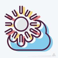 Icon Sunny Day - MBE Syle vector