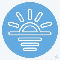 Icon Sunrise - Blue Eyes Style vector