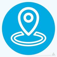 Icon Location - Blue Eyes Style vector