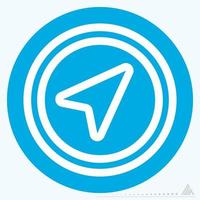 Icon Compass - Blue Eyes Style vector