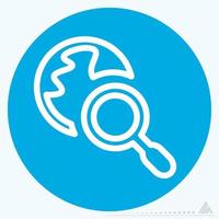 Icon Global Search - Blue Eyes Style vector