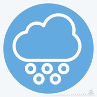 Icon Snow - Blue Eyes Style vector