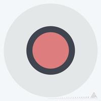 Icon Record - Color Mate Style vector