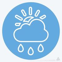 Icon Rainy Day - Blue Eyes Style vector