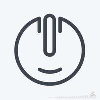 Icon Power - Line Cut Style vector