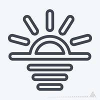 Icon Sunrise - Color Mate Style vector