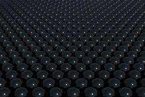 3d rendering of black sphere background photo