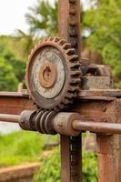 Gears of a floodgate photo