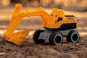 toy excavator miniature photo