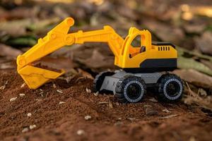 toy excavator miniature photo