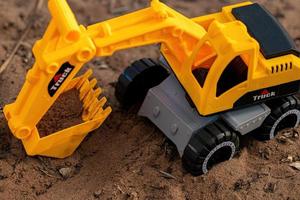 Cassilandia, Mato Grosso do Sul, Brazil, 2021 -toy excavator miniature photo