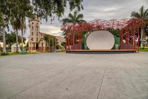 Cassilandia, Mato Grosso do Sul, Brazil, 2021 -Sao Jose Square events stage photo