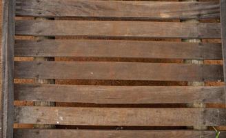 Planks of a wooden bridge photo