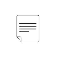 Illustration vector line of paper document