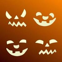 Illustration vector graphic of jack o lantern face for halloween