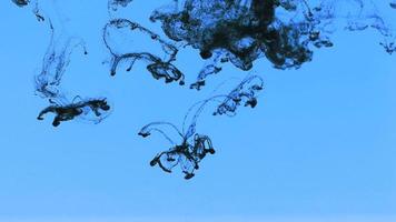 Abstract Ink Spread Like a Silk in Underwater video