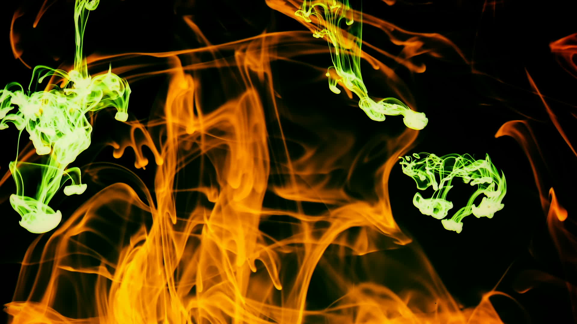 Ink Spread Flows Down in Aquarium Underwater 3798391 Stock Video at