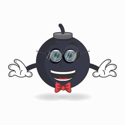 The Boom mascot character becomes a businessman. vector illustration