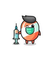 candy mascot as vaccinator vector