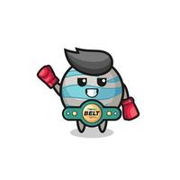 planet boxer mascot character vector