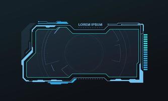 Resumen hud ui gui futuro sistema de pantalla futurista diseño virtual. ilustración vectorial eps10 vector